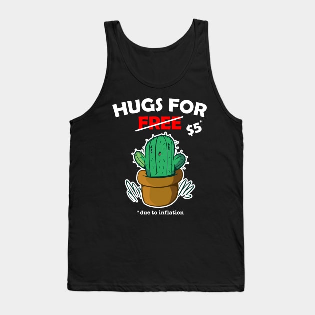 Cute cactus valentine costume Hugs For Free due to inflation Tank Top by star trek fanart and more